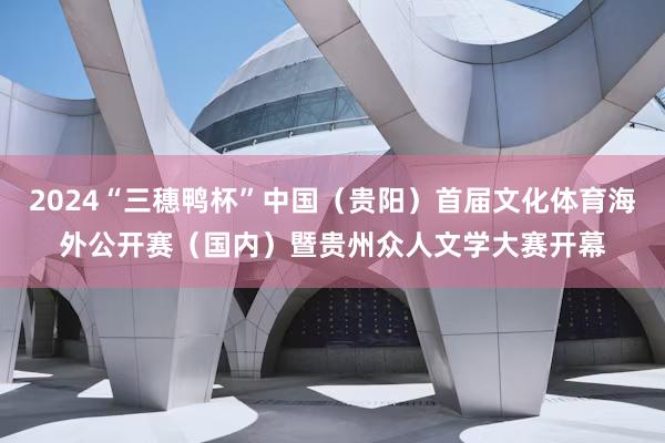 2024“三穗鸭杯”中国（贵阳）首届文化体育海外公开赛（国内）暨贵州众人文学大赛开幕